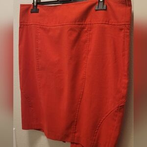 Maurices Orange Mini Pencil Skirt Cargo